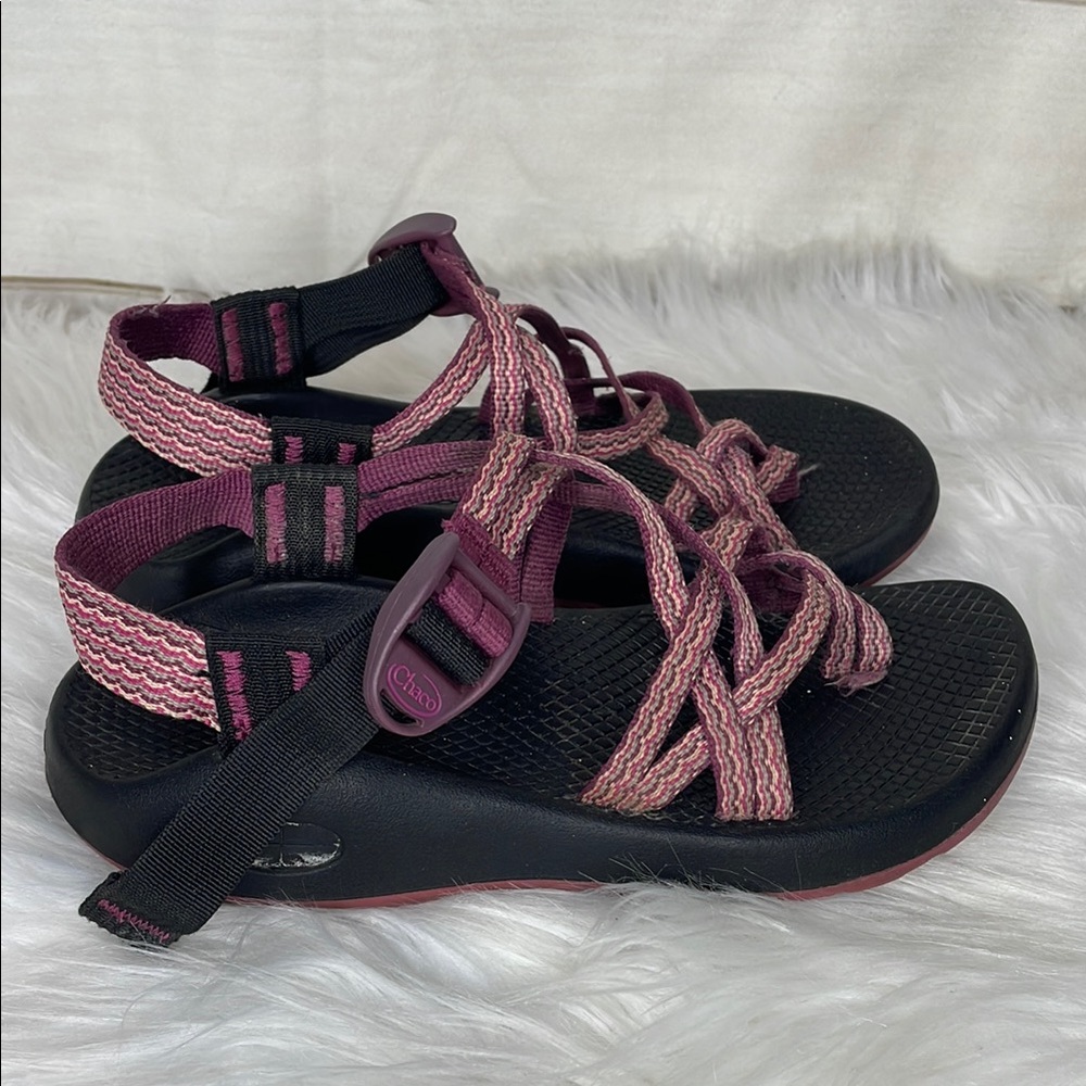 Chaco Women's Strappy Sandals - Black and Pink